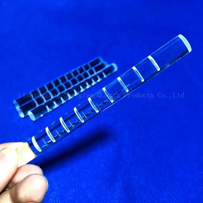 CNC Finish Quartz Glass Rod Milling Optical Cylinder Clear Fused For Solar Semiconductor
