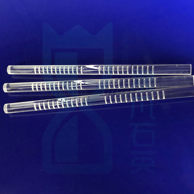 CNC Finish Quartz Glass Rod Milling Optical Cylinder Clear Fused For Solar Semiconductor