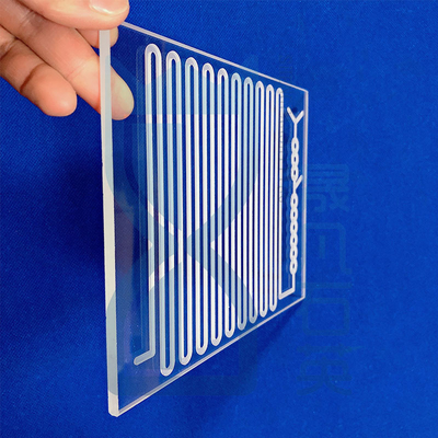 Custom Cnc Optical Slotted Quartz Glass Panel Window Panels