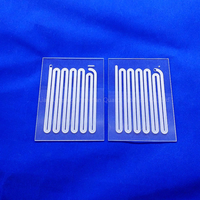 Custom Cnc Optical Slotted Quartz Glass Panel Window Panels