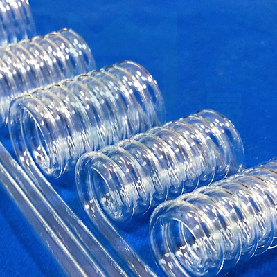 Professional Custom High Temperature Resistant Transparent Quartz Spiral Tube