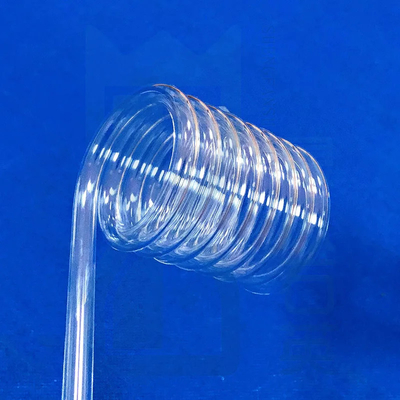 Professional Custom High Temperature Resistant Transparent Quartz Spiral Tube