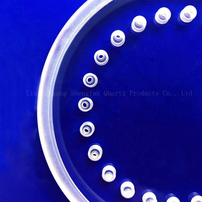 Professional Custom High Temperature Resistant Transparent Perforated Quartz Step Sheet