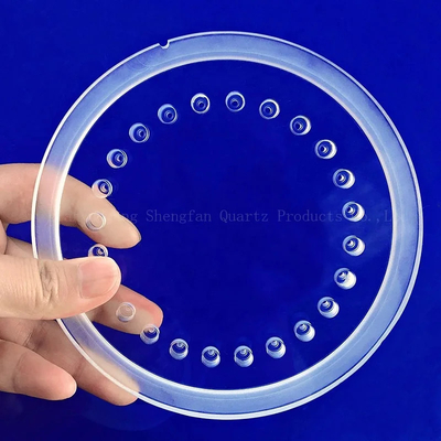 Professional Custom High Temperature Resistant Transparent Perforated Quartz Step Sheet
