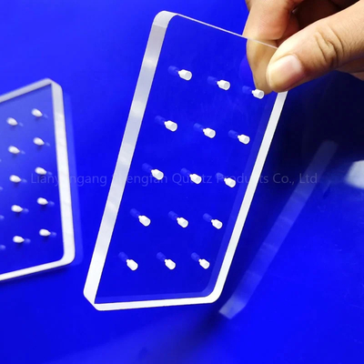 Professional Custom Ultraviolet Quartz Perforated Glass Sheet