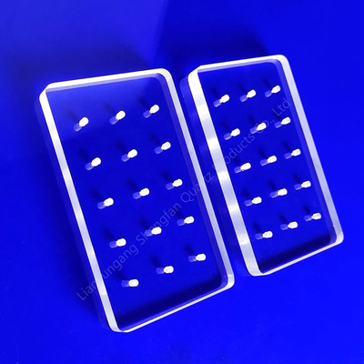 Professional Custom Ultraviolet Quartz Perforated Glass Sheet