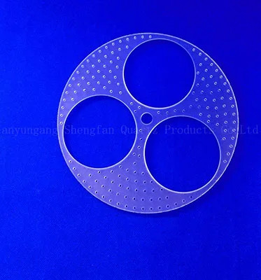 Professional Custom Ultraviolet Quartz Perforated Glass Sheet