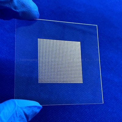 High Purity High Temperature UV Window Perforated Fused Quartz Glass Plate
