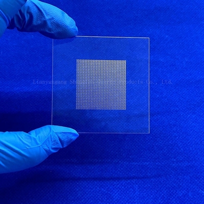High Purity High Temperature UV Window Perforated Fused Quartz Glass Plate