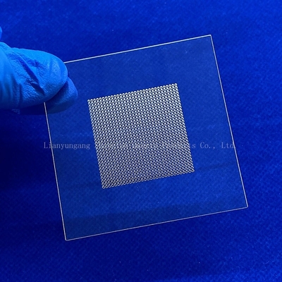 High Purity High Temperature UV Window Perforated Fused Quartz Glass Plate