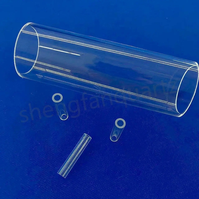 Transparent Large Diameter Clear Fused Silica Quartz Tube