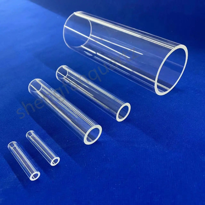 Transparent Large Diameter Clear Fused Silica Quartz Tube
