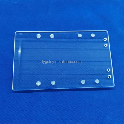 Professional Custom High Temperature Resistant Transparent Quartz Punching Sheet