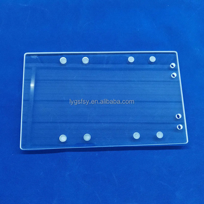 Professional Custom High Temperature Resistant Transparent Quartz Punching Sheet