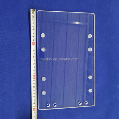 Professional Custom High Temperature Resistant Transparent Quartz Punching Sheet