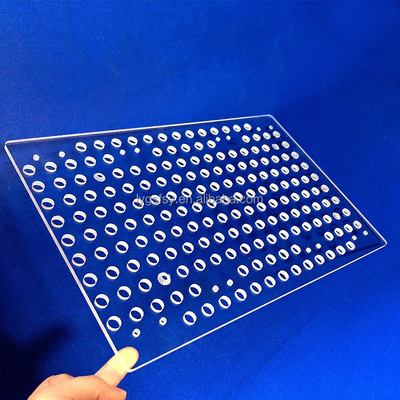 Professional Custom High Temperature Resistant Transparent Quartz Punching Sheet
