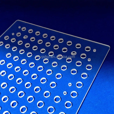Professional Custom High Temperature Resistant Transparent Quartz Punching Sheet