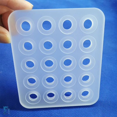 Professional Custom Opaque Perforated Quartz Sheet High Temperature Resistant