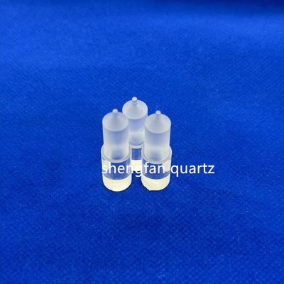 Custom High Light Transmittance High Purity Full Transparent Slotted Quartz Rod Quartz Boat