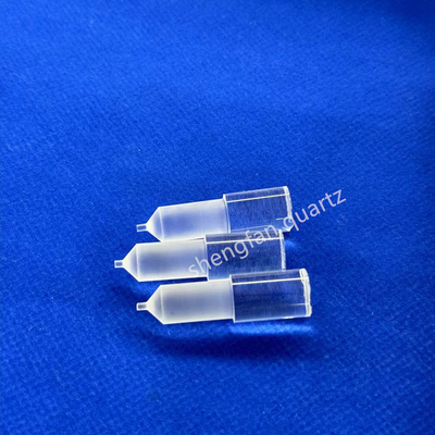 Custom High Light Transmittance High Purity Full Transparent Slotted Quartz Rod Quartz Boat