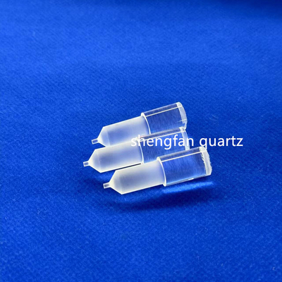 Custom High Light Transmittance High Purity Full Transparent Slotted Quartz Rod Quartz Boat