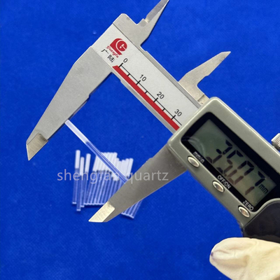 Custom High Light Transmittance High Purity Full Transparent Slotted Quartz Rod Quartz Boat