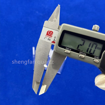 Custom High Light Transmittance High Purity Full Transparent Slotted Quartz Rod Quartz Boat