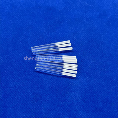 Custom High Light Transmittance High Purity Full Transparent Slotted Quartz Rod Quartz Boat
