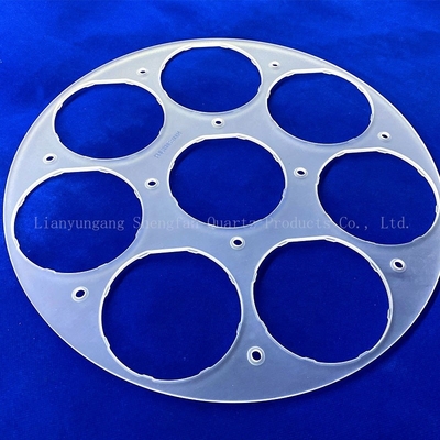 Custom Quartz Frosted Accessories Semiconductor High Temperature Resistance High Purity