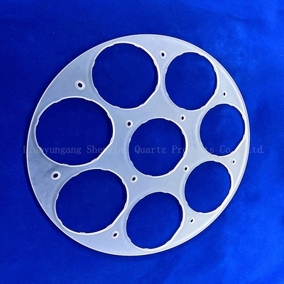 Custom Quartz Frosted Accessories Semiconductor High Temperature Resistance High Purity