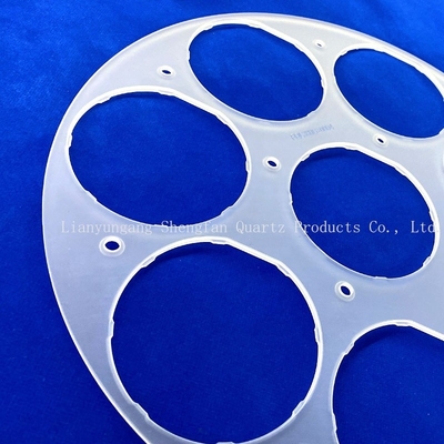 Custom Quartz Frosted Accessories Semiconductor High Temperature Resistance High Purity