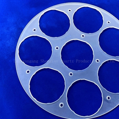 Custom Quartz Frosted Accessories Semiconductor High Temperature Resistance High Purity