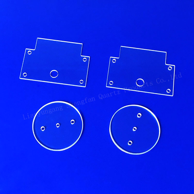 CNC Machining Of High Precision Fused Quartz Perforated Quartz Glass Sheets