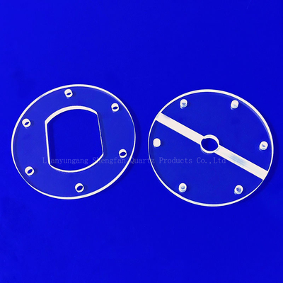 CNC Machining Of High Precision Fused Quartz Perforated Quartz Glass Sheets