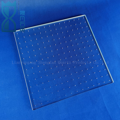 CNC Machining Of High Precision Fused Quartz Perforated Quartz Glass Sheets