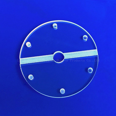 CNC Machining Of High Precision Fused Quartz Perforated Quartz Glass Sheets