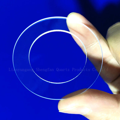 CNC Custom High Temperature Resistant Round Square Punching And Grooving Quartz Glass Parts