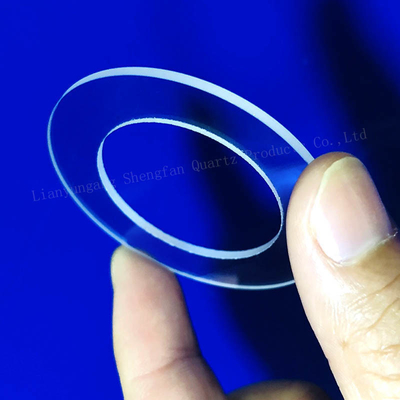 CNC Custom High Temperature Resistant Round Square Punching And Grooving Quartz Glass Parts
