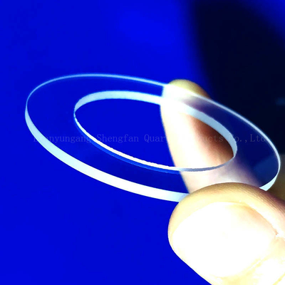 CNC Custom High Temperature Resistant Round Square Punching And Grooving Quartz Glass Parts