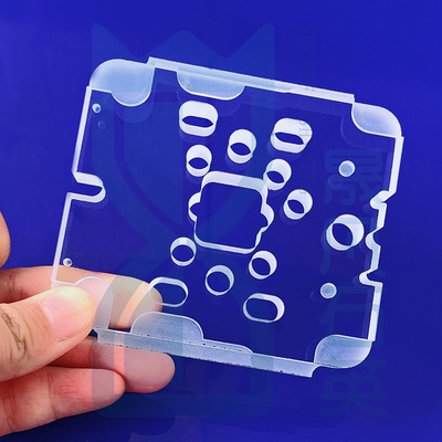 Custom High Temperature Corrosion Resistant Quartz Transparent Opaque Punching Step