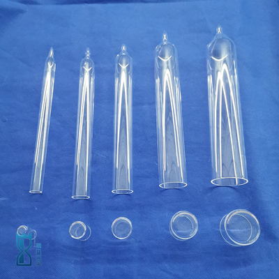 High Temperature Corrosion Resistance Factory Custom Laboratory Industrial Quartz Round Bottom Flat Test Tube