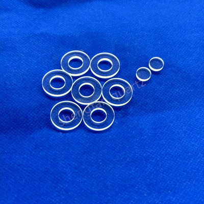 Custom Ultra-Thin Clear Quartz Glass Plate Various Sizes Round Optical Plate With Cuttingquartz Plate Drilled