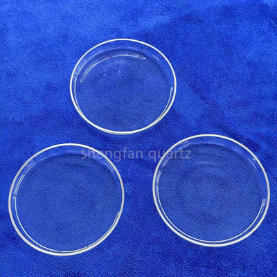 Factory Custom Lab Round Transparent Corrosion Resistant Quartz Glass Petri Dish