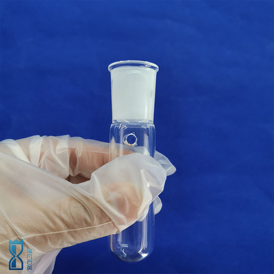 Clear Quartz Glass Tube Heat Resistant Screw Thread Cap Laboratory Optical Lighting