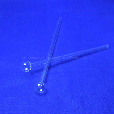 Transparent Quartz Test Tube With Long Mouth Blow Pipe Products Ball Plate-SIO2 Glass Composition Quartz Test Tube