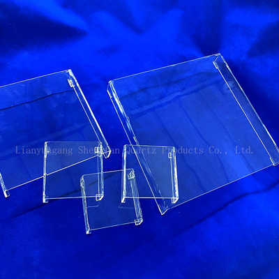 Customized Transparent Square Quartz Glass Petri Dish Laboratory Glassware With Sio2 Chemical Composition