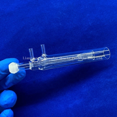Custom Machining High Precision Quartz Ball Head Welding Photovoltaic Clear Quartz Glass Ball Head Tube