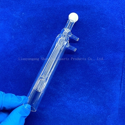 Custom Machining High Precision Quartz Ball Head Welding Photovoltaic Clear Quartz Glass Ball Head Tube