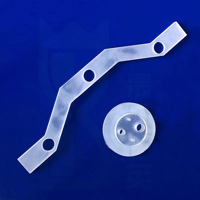 Optical High Purity Perforated Quartz Shaped Parts Clear