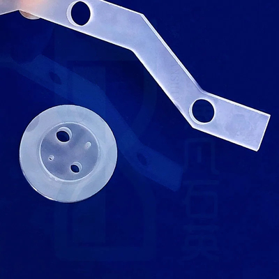 Optical High Purity Perforated Quartz Shaped Parts Clear
